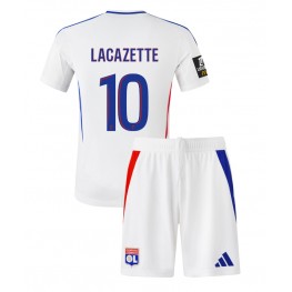 Olympique Lyonnais Alexandre Lacazette #10 Thuis tenue Kids 2024-25 Korte Mouw (+ Korte broeken)